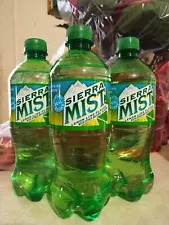 Lot Of 3 Sierra Mist 20oz Bottles Unopened Discontinued