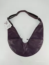 Sash Leather Bag Adjustable Crossbody Purse Travel Pockets Purple