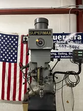 Supermax Milling Machine with 49" Table, DRO, Power Feeds