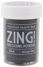 American Crafts Zing Embossing Powder Opaque Finish 27113 Black- New