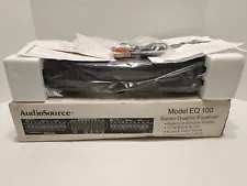 NIB AudioSource Model EQ 100 Stereo Graphic Equalizer and Spectrum Analyzer Open