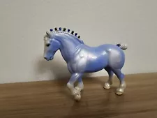 Breyer Custom Clydesdale Stallion Stablemate Wedgewood Blue Glossy Pearly