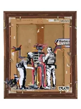 DEATH NYC ltd ed street art print 45x32cm Banksy ode to Basquiat graffiti paint