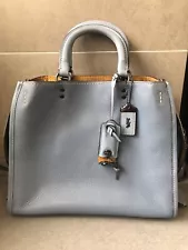 SALE! 1st Generation Coach 1941 Cornflower Blue Rogue 30 Satchel Bag