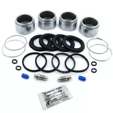 2x Front Brake Caliper Repair Kits & Pistons For Triumph TR6 (1969-1976)