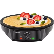 Crepe Maker: Precise Temp Control, 12" Non-Stick Griddle, Perfect for Crepes,...