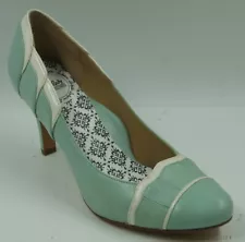 Hey Lady by The Leung Twins At Tiffany's Women Pump 6 Aqua Leather Stiletto Heel