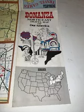 Vintage Bonanza Restaurants North East Travel Map