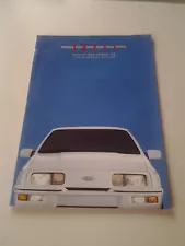 1989 Mercury Merkur XR4Ti Car Dealer Showroom Sales Brochure for 89