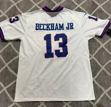 Men's ODELL BECKHAM JR New York Giants WHITE Nike Limited SEWN Jersey - Med