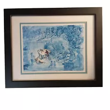 Ron Rodecker "Waiting For Inspiration" Signed Numbered Lithograph Puff Dragon