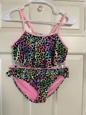 Limited Too Girls Cheetah Bikini Size 14/16