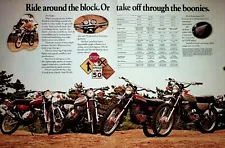 1974 Suzuki TS185 TS125 TS100 TS50 Dual Purpose - 4-Page Vintage Motorcycle Ad