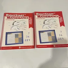 Right Start Math Level A Lessons and Worksheets