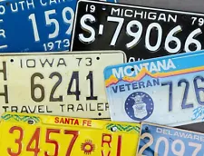 Vintage Specialty License Plates. Many states available.