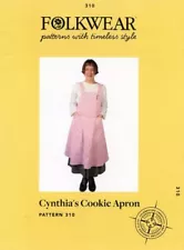 Folkwear Cynthia's Cookie Apron #310 Cross Back Apron Sewing Pattern Only