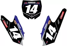 Decals for YAMAHA YZ 450f YZ450f 2014-2017 Number Plate Graphics