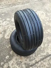 Two New 13x5.00-6 Rib Tread Riding Lawn Mower Garden Tractor Tires 13x5-6 13x500