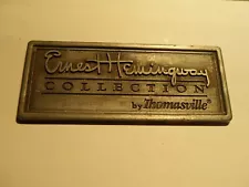 THOMASVILLE ERNEST HEMINGWAY COLLECTION FURNITURE BRASS PLATE ONLY!! AS PICTURED