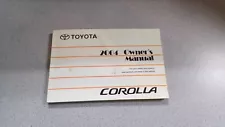 2004 Toyota Corolla Owner's Manual