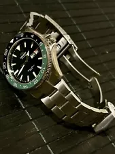 Orient Kamasu, Green Dial w/ Strapcode bracelet & Ceramic Insert + Bonus FKM