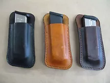 AZULA Leather Clip On OWB Belt Gun Magazine Clip Mag Pouch CCW For..Choose Model