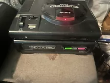 Sega Genesis CD Model 1 CD-ROM Player Black. Cd System Has Issues