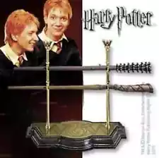 Universal Studios Harry Potter Fred George Weasley Wand Set With Stand