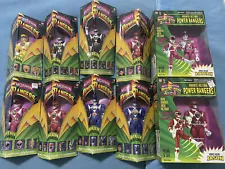 Collection of NEW: Mighty Morphin Power Rangers 8" Action Figures(90's) sealed.