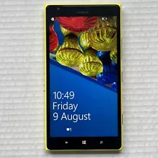 Nokia Lumia 1520 Unlocked Original 32GB 6.0" Smart Phone Windows Yellow Tested