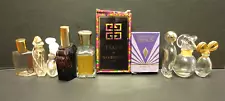 New ListingLot of 10 vintage mini perfume cologne bottles/empty perfume samples