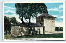 San Pedro Park Old Arsenal Powder House San Antonio Texas Vintage Postcard F03