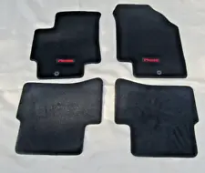 New Genuine OEM 2006-2011 Kia Rio5 Rio Pride Logo Black Carpet Floor Mats Set