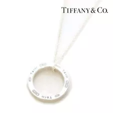 TIFFANY Necklace Jewelry Accessory Circle Pendant Sterling Silver 25049179