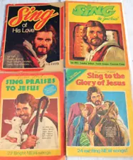 1970-80's Lot of 4 Sing! Hymnal Booklets for VBS Sunday School Youth Groups SSPB