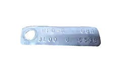 Ford 8 Inch 3L00 Posi Rear End ID Tag WFD-R