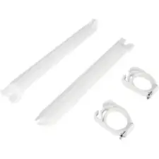 UFO Fork Tube Protectors White for Kawasaki KX500/KX250 2-Stroke/KX125 1991-1993 (For: Kawasaki)