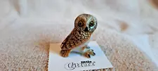 LITTLE CRITTERZ Saw-whet Owl "Sawyer" Miniature Figurine New FREE SHIPPING LC567