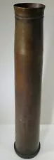 40MM WW2 WW11 Brass Artillery Shell Dated 12-43 (December 1943) Trench Art Use?