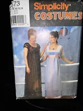 Simplicity 0673 Titanic Rose's Dress Costume Pattern Size N 10 12 14