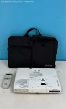 EPSON WXGA 3 LCD Portable White Projector in Case (Tested For Power)