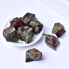 Raw Rough Natural Dragon Bloodstone Rocks Chunks Crystal Chakra Specimen 1PC