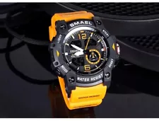 SMAEL Mens Sports Watch Waterproof Quartz Analog Digital Military Wrist Watches