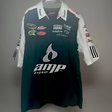 DALE EARNHARDT Jr amp Button Down Green & Button White Collard Shirt FOR SALE!!