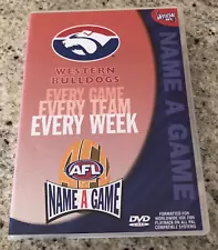 AFL - WESTERN BULLDOGS NAME A GAME DVD R3 2008 VS SAINTS - LIKE NEW