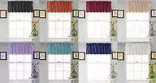 1PC Solid Faux Silk Straight Window Valance Topper Waterfall rod pocket S18 NEW