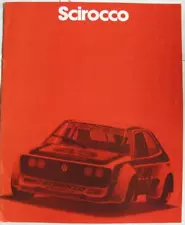 VOLKSWAGEN Scirocco Car Sales Brochure 1980 #W64 530 6011 USA Print