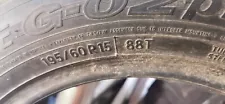 Used 195/60R15 Toyo Observe G-02 Plus 88T - 8.5/32 Tire (Fits: 195/60R15)