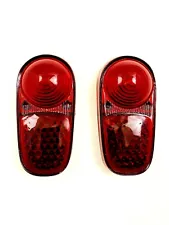 Renault Dauphine Gordini Tail Light Lamp Lens Set Left and Right NEW #122-set (For: 1963 Renault Dauphine)