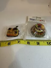 Bright Delights Halloweeen Cake & Fall Fruit Cake Miniature For Dollhouse